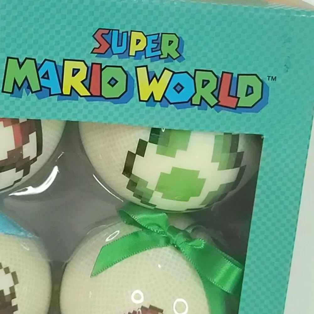 Super Mario World Xmas Tree Ornaments Official Nintendo Set Of 4 Exclusive NEW